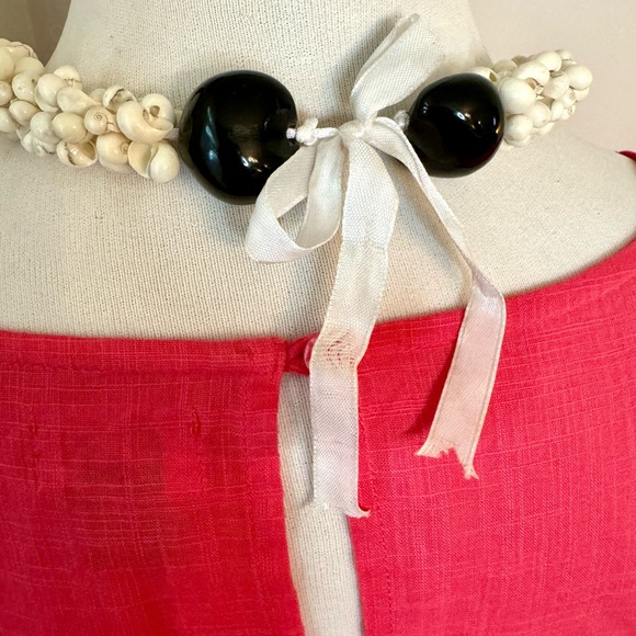 🌺 Hawaiian White Mongo Shell Lei 🌺 Necklace Unisex Coastal Cowgirl Beach Party - Picture 6 of 10